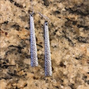 Silver statement earrings